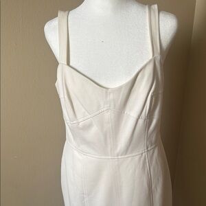 NWT Muse for Boston Proper Ponte Dress in Ivory Size 10